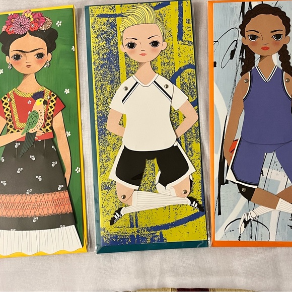 OF UNUSUAL KIND FRIDA, ELLA, & BROOKLYN MAILABLE MOVEABLE PAPER DOLL BLA… - Picture 11 of 11
